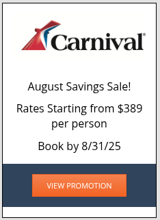 Current cruise promotion - Carnival