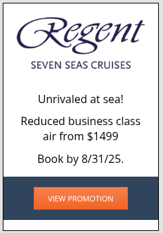 Current cruise promotion - Regent