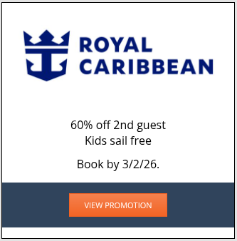 Current cruise promotion - Royal Caribbean